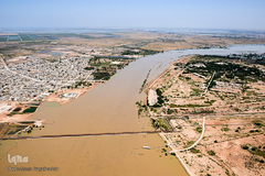 تصاویر هوایی مناطق سیل زده خوستان