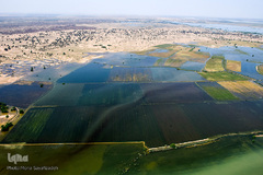 تصاویر هوایی مناطق سیل زده خوستان