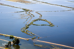 تصاویر هوایی مناطق سیل زده خوستان
