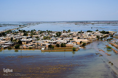 تصاویر هوایی مناطق سیل زده خوستان