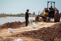 هوفل علی‌آباد گرفتار در سیل