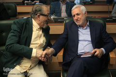  برزین ضرغامی، مدیرعامل سازمان زیباسازی شهر تهران و هادی سیف، پژوهشگر هنرهای مردمی