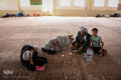 اسکان سیل‌زدگان خوزستانی در یادمان شهدای هویزه