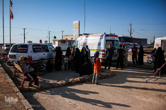 اسکان سیل‌زدگان خوزستانی در یادمان شهدای هویزه