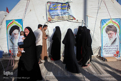 اسکان سیل‌زدگان خوزستانی در یادمان شهدای هویزه