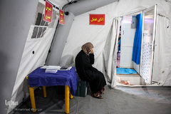 اسکان سیل‌زدگان خوزستانی در یادمان شهدای هویزه