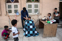 اسکان سیل‌زدگان خوزستانی در یادمان شهدای هویزه