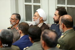 دیدار جمعی از فرماندهان ارتش و نیروی زمینی با رهبر انقلاب