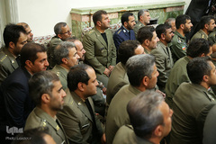 دیدار جمعی از فرماندهان ارتش و نیروی زمینی با رهبر انقلاب