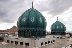 تعویض پرچم گنبد مسجد جمکران