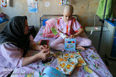 جشن نیمه شعبان کنار کودکان سرطانی