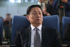 گو آن مین، نماینده ویژه کشور چین در افتتاحیه سی و دومین نمایشگاه بین المللی کتاب تهران