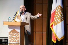 سیدکاظم اکرمی، وزیر اسبق آموزش و پرورش در آیین نکوداشت نجفقلی حبیبی