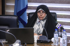 معصومه ریعان، عضو هیئت علمی دانشگاه بوعلی‌سینا همدان در همایش ملی استاد مطهری و مطالعات قرآنی معاصر