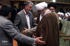 ورود سیدعباس صالحی، وزیر فرهنگ و ارشاد اسلامی به مراسم تودیع و معارفه نماینده ولی فقیه در امور حج و زیارت