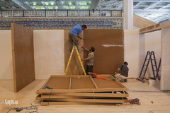 آماده‌سازی نمایشگاه بین‌المللی قرآن