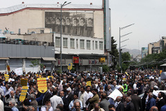 راهپیمایی نمازگزاران تهرانی در حمایت از بیانیه شورای عالی امنیت ملی