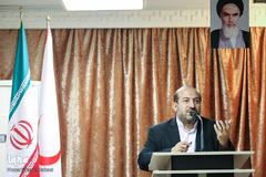 مرتضی نجفی قدسی، مدیر دارالقرآن امام علی(ع) در مراسم افتتاح دارالقرآن جمعیت هلال احمر استان تهران