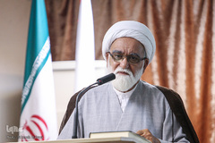 حجت‌الاسلام والمسلمین عبدالحسین معزی در مراسم افتتاح دارالقرآن جمعیت هلال احمر استان تهران