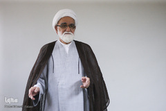 حجت‌الاسلام والمسلمین عبدالحسین معزی در مراسم افتتاح دارالقرآن جمعیت هلال احمر استان تهران