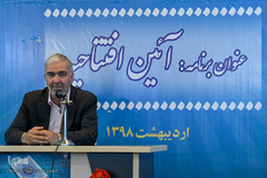 غلامرضا غفاری، معاون فرهنگی و اجتماعی وزارت علوم، تحقیقات و فناوری در افتتاح بخش دانشگاهی نمایشگاه قرآن