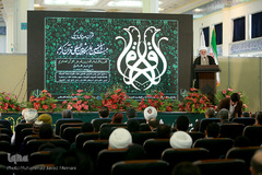 آیت الله محمدعلی تسخیری در افتتاح بخش بین الملل نمایشگاه قرآن