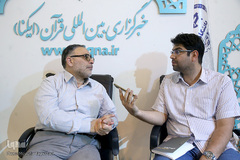 صادق صاحبی، مدیر کمیته نظارت و ارزیابی نمایشگاه قران در غرفه ایکنا