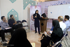 برگزاری کافه محفل در غرفه ایکنا در هفتمین روز نمایشگاه قرآن کریم