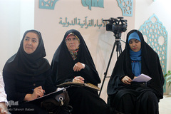 برگزاری کافه محفل در غرفه ایکنا در هفتمین روز نمایشگاه قرآن کریم