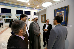 حضور حجت الاسلام و المسلمین پژمانفر، نماینده مجلس شورای اسلامی در هشتمین روز بیست و هفتمین نمایشگاه بین المللی قرآن