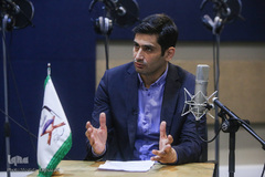 محمدمهدی عزیززاده در افتتاح استودیوی تخصصی ضبط آثار صوتی و تصویری مهد قرآن