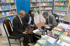 بازدید غلامعلی حداد عادل از یازدهمین روز بیست و هفتمین نمایشگاه بین‌المللی قرآن