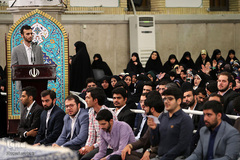 دیدار جمعی از دانشجویان و نمایندگان تشکل‌های دانشجویی با رهبر انقلاب