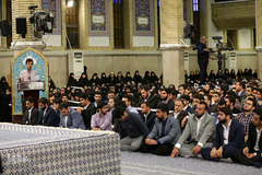 دیدار جمعی از دانشجویان و نمایندگان تشکل‌های دانشجویی با رهبر انقلاب