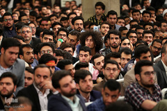 دیدار جمعی از دانشجویان و نمایندگان تشکل‌های دانشجویی با رهبر انقلاب