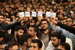 دیدار جمعی از دانشجویان و نمایندگان تشکل‌های دانشجویی با رهبر انقلاب