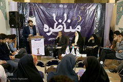 آخرین روز مسابقات مناظرات دانشجویی در غرفه ایکنا در یازدهمین روز از برگزاری بیست و هفتمین نمایشگاه بین المللی قرآن کریم