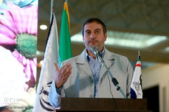 سیدمحمدجواد شوشتری، مدیرعامل خبرگزاری ایکنا در مراسم 16 سالگی خبرگزاری ایکنا در بیست و هفتمین نمایشگاه قرآن کریم