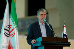 سیدعباس صالحی، وزیر فرهنگ و ارشاد اسلامی در مراسم 16 سالگی خبرگزاری ایکنا در بیست و هفتمین نمایشگاه قرآن کریم