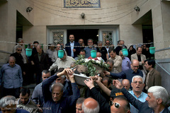 مراسم تشییع پیکر مرحوم محسن مظاهری، پیشکسوت قرآنی