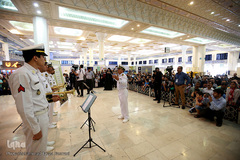 اجرای گروه موسیقی ارتش در سیزدهیمن روز بیست و هفتمین نمایشگاه بین‌المللی قرآن