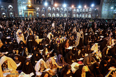 احیاء شب نوزدهم ماه مبارک رمضان در حرم مطهر رضوی
