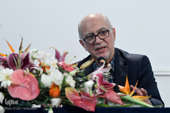 سید محسن موسوی‌بلد در مراسم رونمایی از نرم‌افزار مروارید در آخرین روز بیست و هفتمین نمایشگاه بین‌المللی قرآن کریم