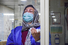 احیای شب ۲۳ ماه رمضان در جمع بیماران بیمارستان چمران اهواز