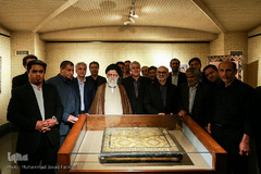 مراسم رونمایی از تک اثر فاخر قرآنی