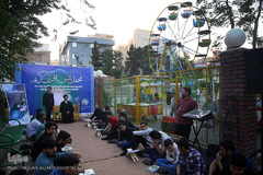 سفره افطار ساده در بوستان رضوان منطقه ۱۰ تهران