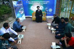 سفره افطار ساده در بوستان رضوان منطقه ۱۰ تهران