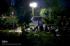 سفره افطار ساده در بوستان رضوان منطقه ۱۰ تهران