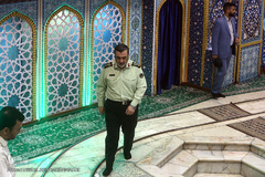 سردار حسین اشتری، فرمانده نیروی انتظامی در نماز جمعه روز جهانی قدس