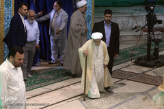 آیت الله احمد جتتی، رییس شورای نگهبان رهبری در نماز جمعه روز جهانی قدس